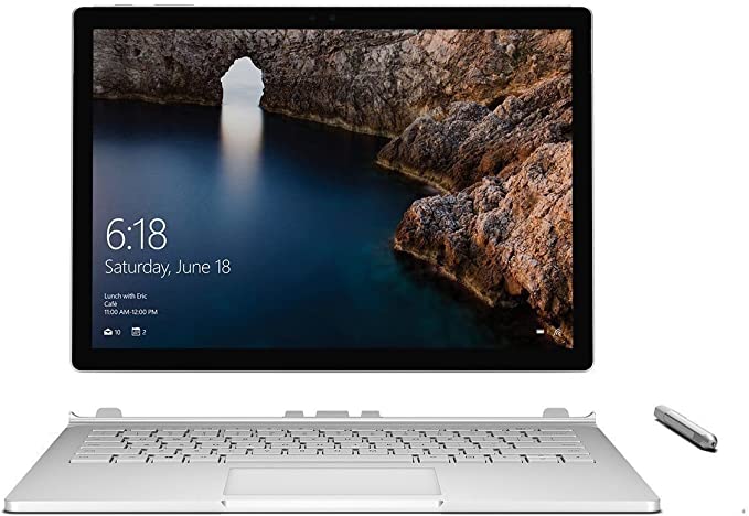 لپ تاپ مایکروسافت 13.3 اینچ سرفیس بوک 1 — Book 1 Core i7-6600U 3K با 1 گیگابایت گرافیک Nvidia