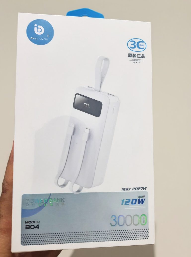 پاوربانک 30000 BaoLIYouPin مدل B04 با خروجی 120 وات