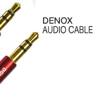 کابل انتقال صدا AUX دنوکس DENOX مدل DX-03 با روکش طلایی