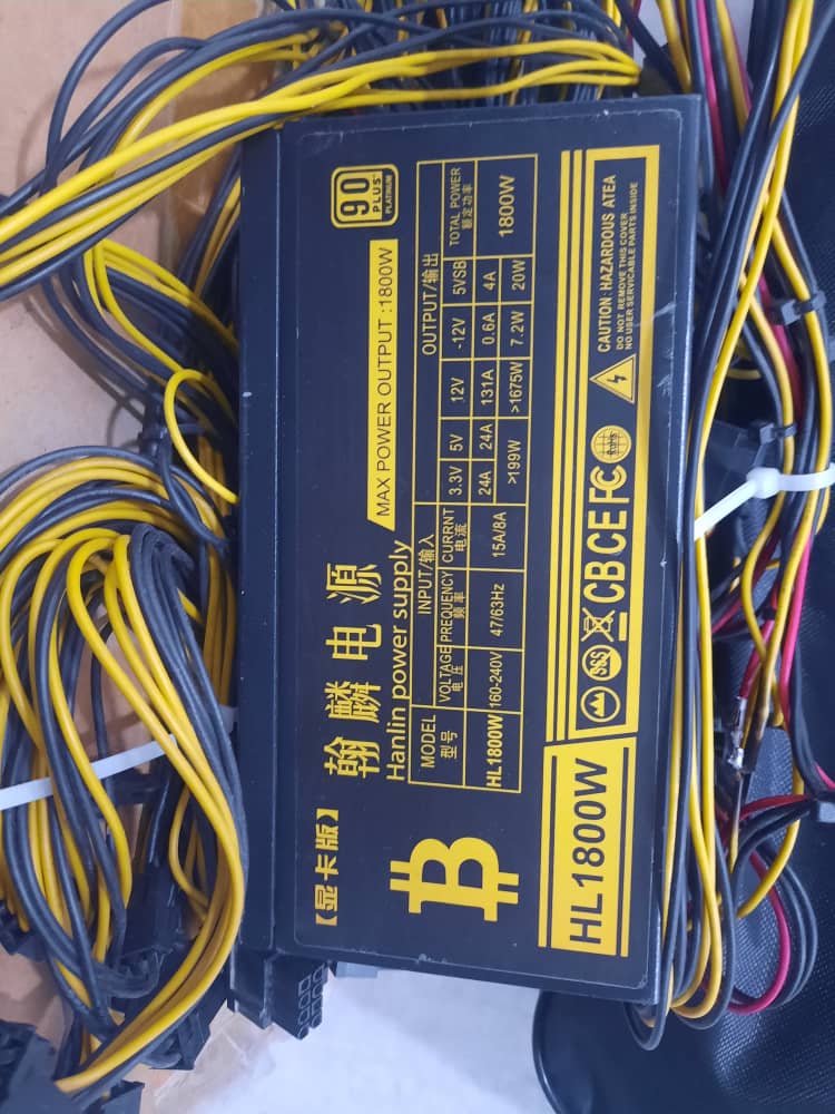 پاور (منبع تغذیه) ماینینگ Hanlin مدل HL1800W(استوک)