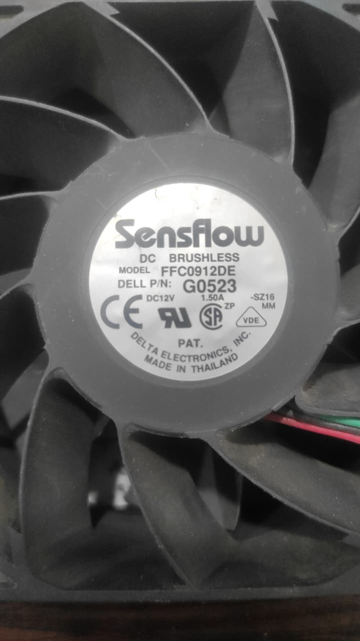 فن Sensflow FFC0912DE | جت فن 12 ولت 1.50 آمپر مدل G0523 – سایز 92×92×38