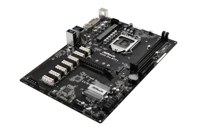 مادربرد ماینینگ ازراک مدل ASRock H110 Pro BTC+ (پشتیبانی از ۱۳ کارت گرافیک)