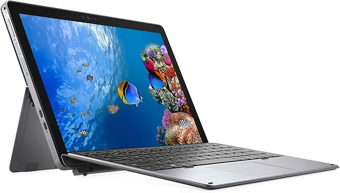 استوک dell Dell 7200 2in1 i5-8350 U 8 GB 256 GB intel UHD 12″ FHD Tablet +BOX Grey A+
