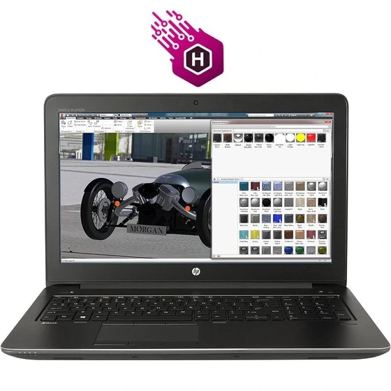 استوک hp zbook 15 g3 i7-6820HQ 16 GB 256 GB 2 GB AMD 15.6″ FHD silver A++