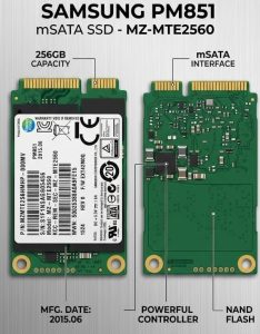 حافظه SSD سامسونگ ۲۵۶ گیگابایت mSATA