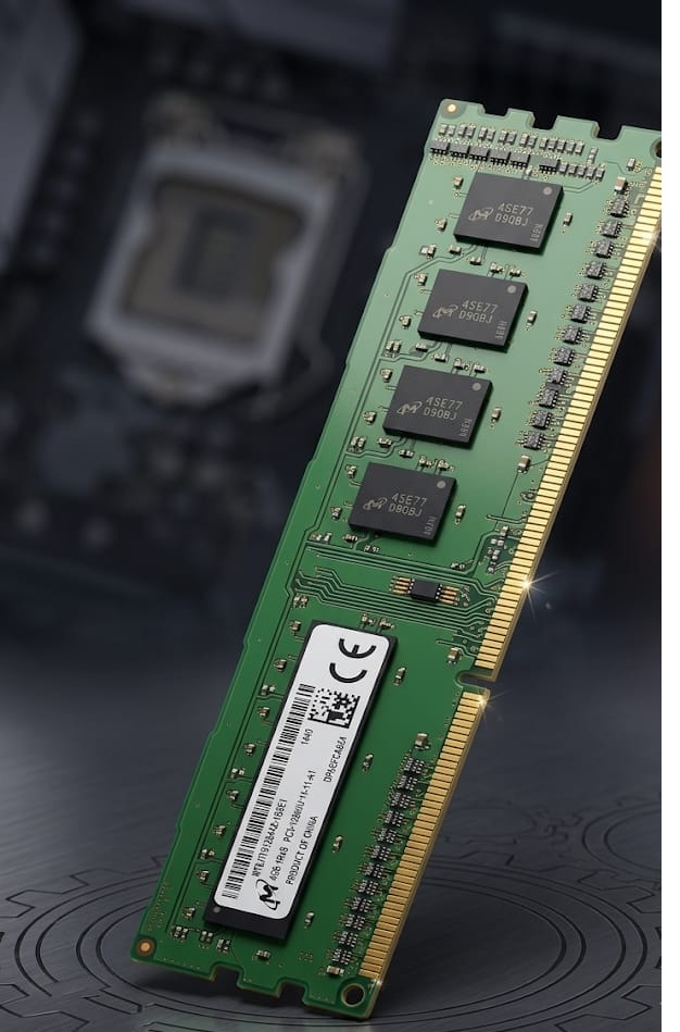 رم کامپیوتر دسکتاپ مایکرون 4 گیگابایت Micron 4GB PC3-12800U DDR3 1600MHz