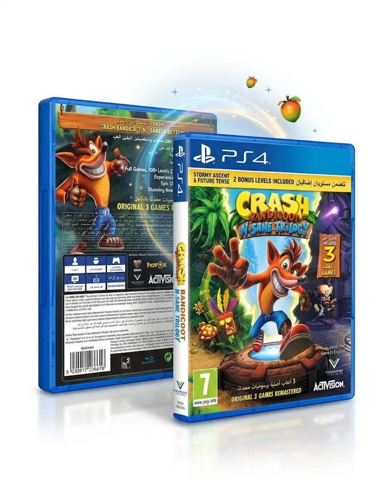 دیسک بلوری اورجینال بازی Crash Bandicoot™ N. Sane Trilogy پلیاستیشن ۴ (PlayStation 4)