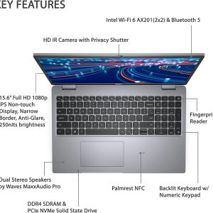 لپ تاپDell latitude 5520 i7-1185G7 8GB 256.0GB استوک