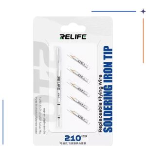 نوک هویه سر صاف RELIFE 210 به همراه 5 سری