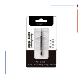 نوک هویه سر کج مشکی WYLIE WL-C210-IS