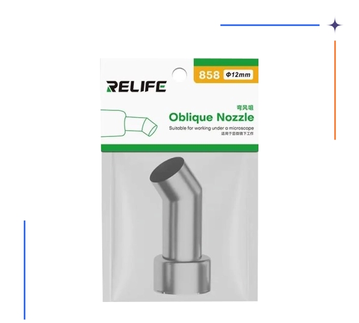 نازل هیتر سر کج RELIFE 858 12MM