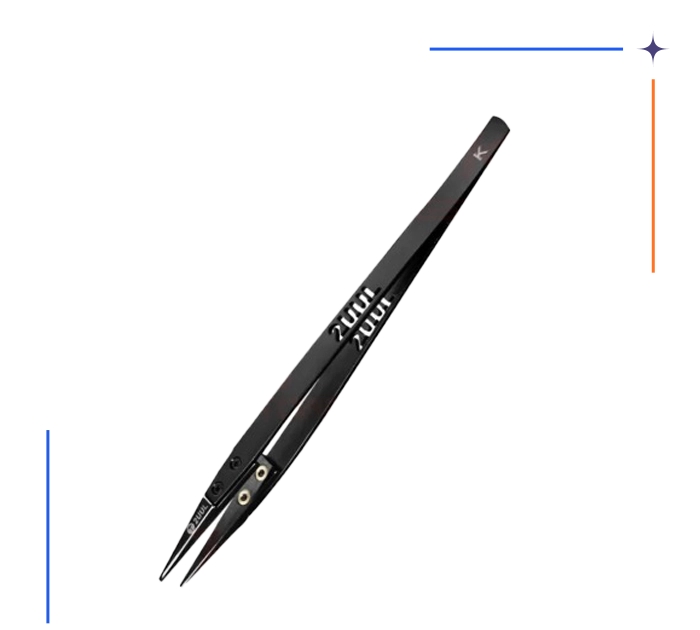 پنس سر صاف سرامیکی 2UUL TW32 BLACK K 3D
